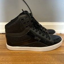 Black Glitter Y2K Love Pastry Dance Shoes Sneakers Girly Woman’s 8