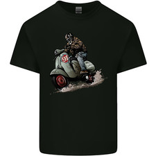 Scooter Skull MOD Moped Motorcycle Biker Kids T-Shirt Childrens