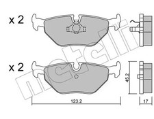 Brake pads 0180 metelli - brake,