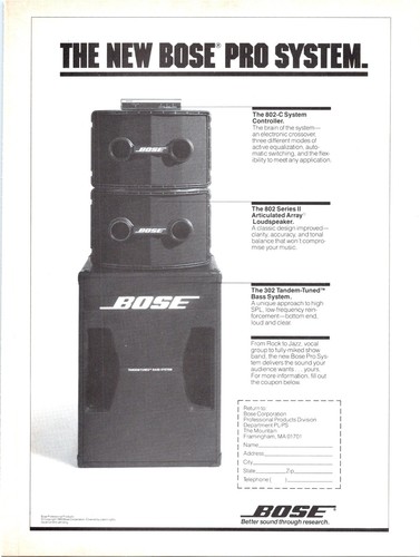 1984 bose speakers 802 - •,
