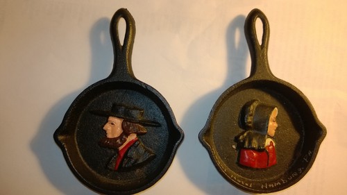 Antique amish pair cast iron - antique", pair"cast