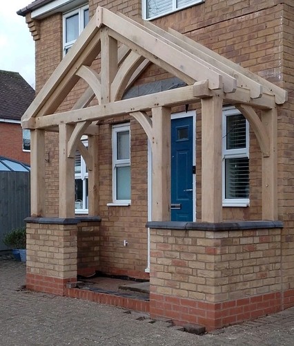 Oak framed porches made - oak,