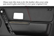 RED STITCH 2X FRONT DOOR CARD