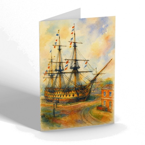Greeting card m s - card, h.m.s