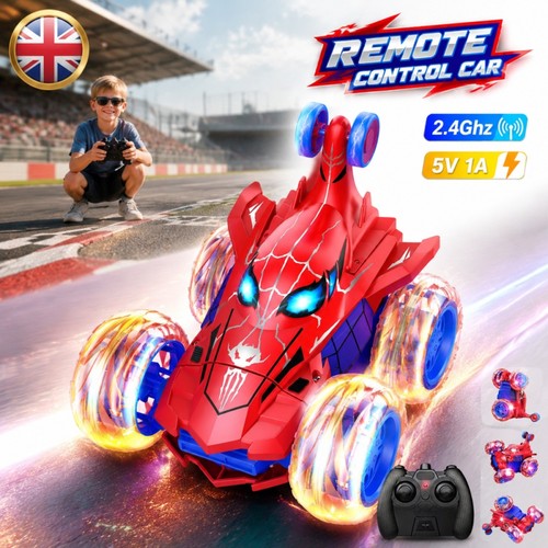 Spiderman stunt car remote - rc,
