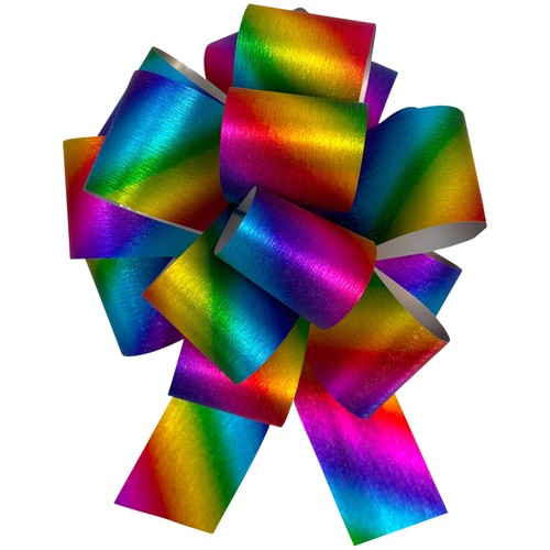 Rainbow pull bows gift wrap - bows,