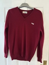 Pringle Of Scotland Vintage Jumper PGA Size 42 V K Neck Pre Loved 