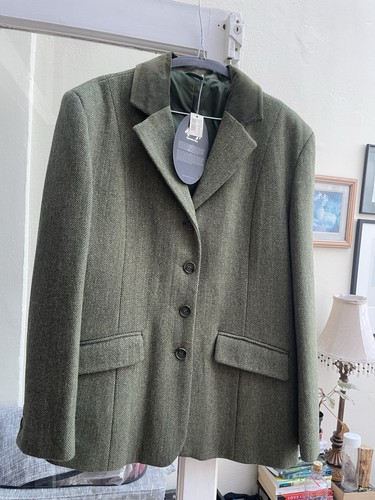 Ladies green herringbone - ladies,