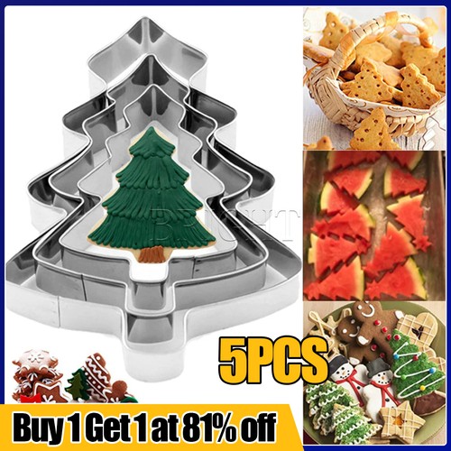5pcs christmas tree cookie - christmas,