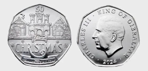 2024 gibraltar christmas 50p - gibraltar,