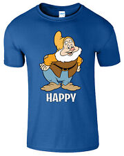 Seven 7 Dwarfs Snow White Happy Book Day Costume Bashful Funny T-Shirt Xmas