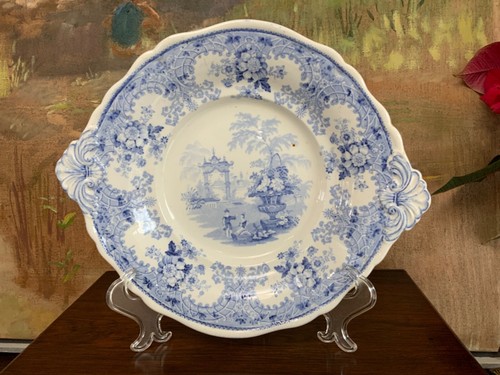 Antique blue white english - &,
