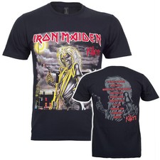 Official Iron Maiden T Shirt Killers Tracks Tracklist New Black S M L XL XXL