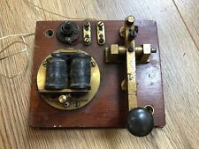 Vintage Antique Telegraph (Morse) Key With Buzzer