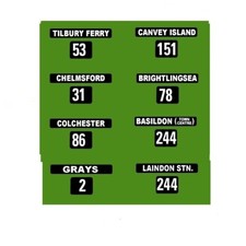 MODEL BUS WATERSLIDE TRANSFERS