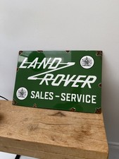 Land Rover service Enamel Sign