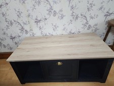 Wood Storage Bench Low TV