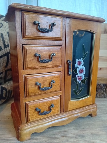 Wooden jewellery armoire - wooden,