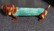 Hot Diggity Wazoola Weiner Dog Beautiful Dachshund Novelty Money Box