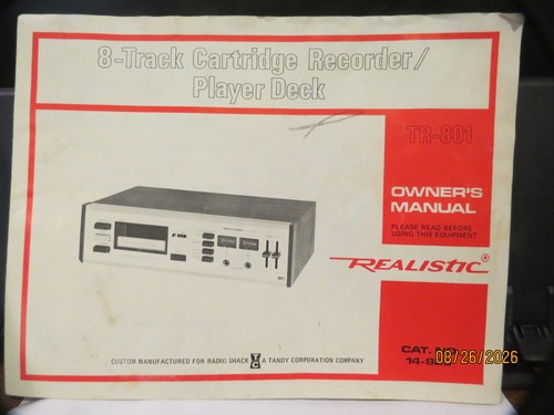 Radio shack realistic 801 8 - radio, tr-801