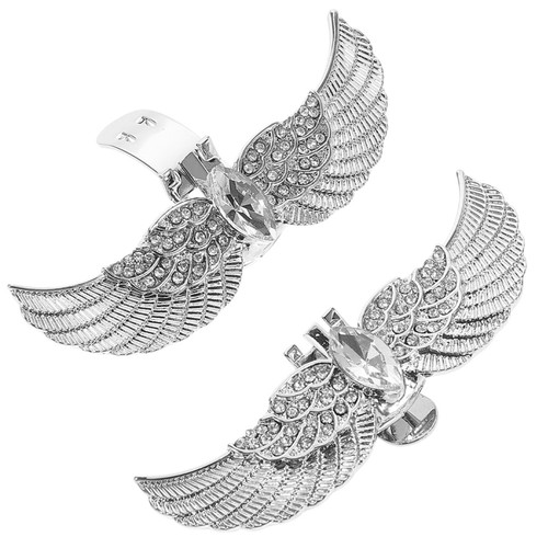 2pcs crystal shoe clips bridal - crystal,