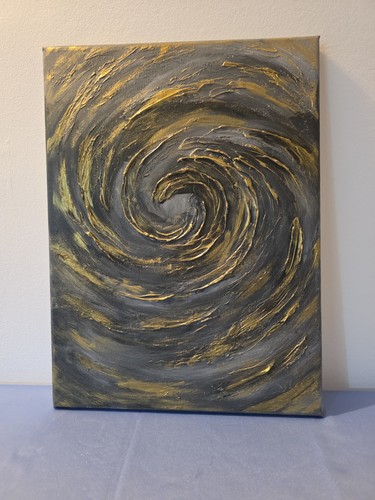 Painting dark and gold - and,