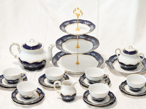 Zsolnay porcelain set - zsolnay,