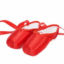 Professional Ballet Pointe Shoes Girls Women Ladies Satin Ballet Shoes Toe pad