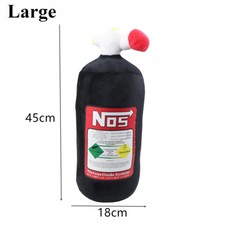NOS Nitrous Oxide Bottle Pillow Car Decor Headrest Cushion Creative Plush 2026