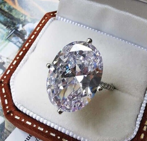 Art deco style oval engagement - style,