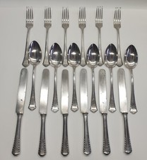 18 x Silver Plated Fork, Knife & Spoon Cutlery Set by W & B