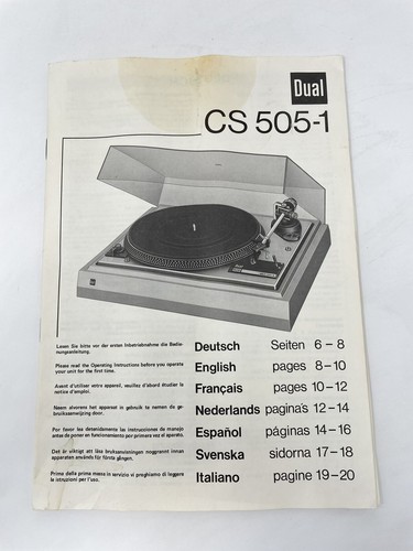 Dual 505 turntable - 505-1,