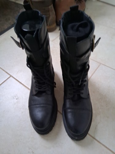 Women leather black ankle - women,