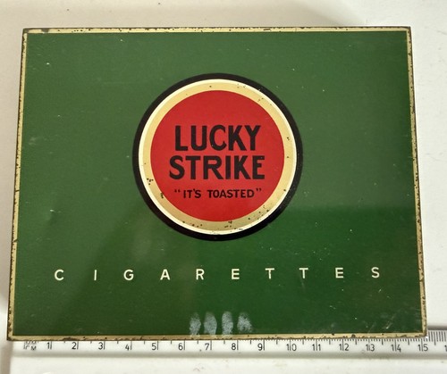 Lucky strike cigarette tin - lucky,