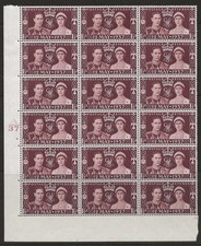 GB 1937 Coronation 1½d Cyl