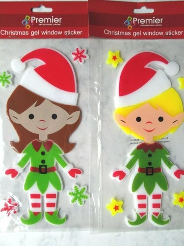 Elf window gel sticker - elf,