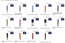 CIIIR MINIATURE MEDALS LONG SERVICE ARMY, RAF, NAVY, CADET, ACSM11, MSM, FIRE,