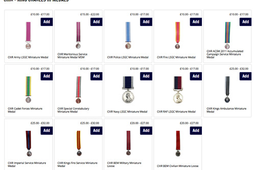 Ciiir miniature medals long - miniature,