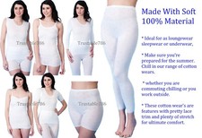 Ladies Women Girls 100% Cotton