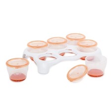 Vital baby Twist And Lock Freezer pots Pack of 6 New 