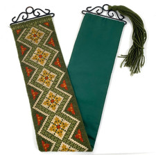Vintage tapestry bell pull - tapestry,