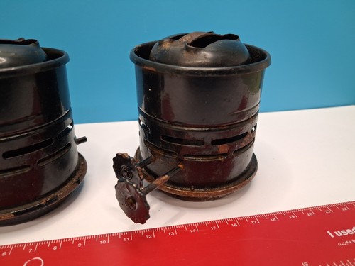 Pair vintage oil lamp wick - of,