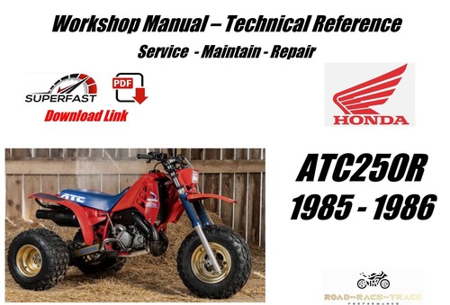 Honda atc250r atc250 service - atc250r, r