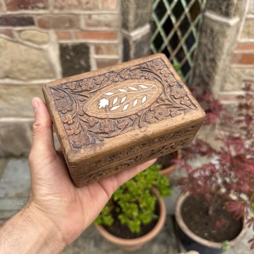 Vintage wooden storage box - wooden,