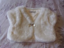 Girl Ivory Faux Fur Bolero