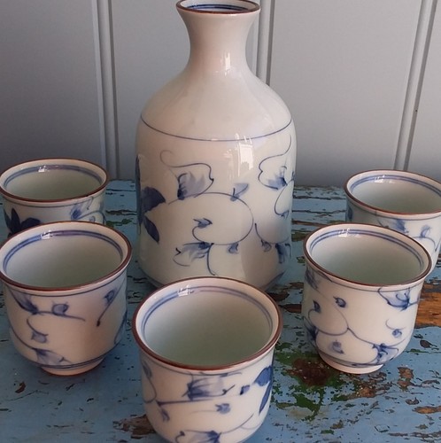 Japanese ceramic sake - ceramic, bottle
