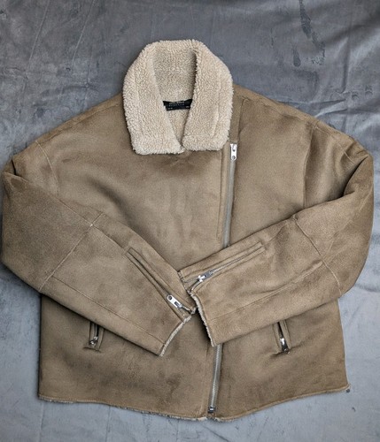 Zara tan suede effect - tan,