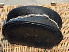 Classic 1960's Metal Zip, Black Vinyl,  Zip Up Reel Case, Excellent