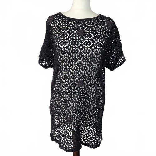 Vintage black crochet cotton - vintage,
