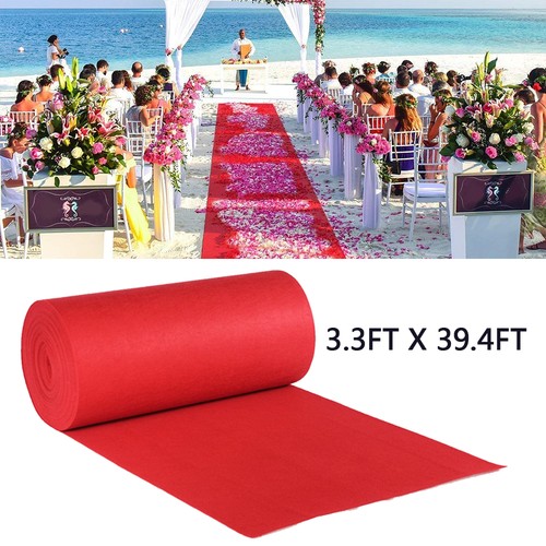 Red wedding aisle runner floor - red,